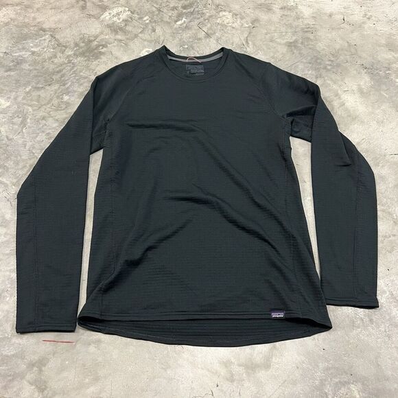 Patagonia Baselayer WMNS Medium Black Capilene Midweight Long Sleeve Performance - Picture 1 of 8